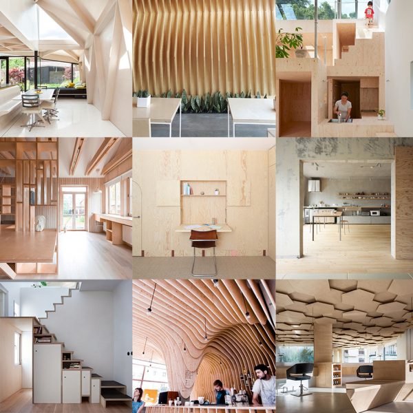 10 of the most popular plywood interiors from Dezeen’s Pinterest boards