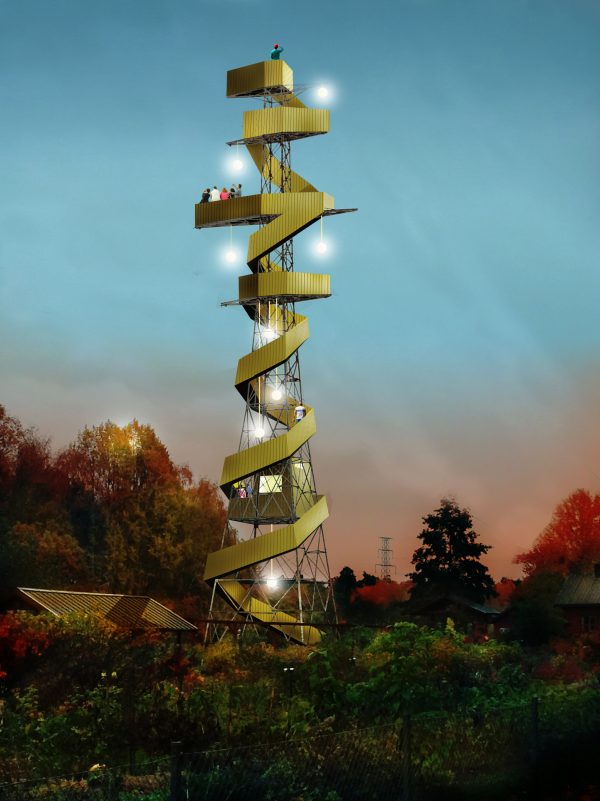 Stockholm pylons converted into "picnic towers" in Anders Berensson proposal