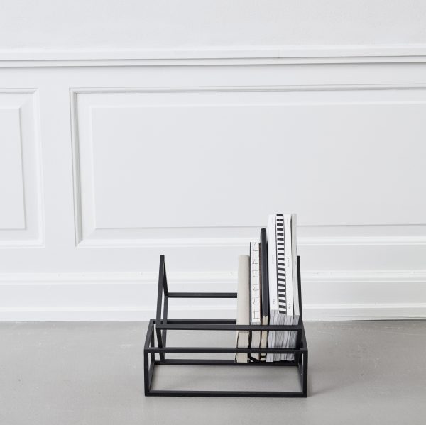 Geometric coat stands and book shelves feature in Kristina Dam's Sculptural Minimalism collection