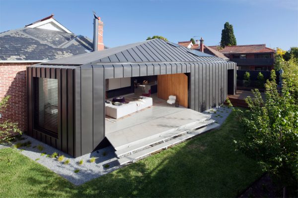 Matt Gibson's Shadow House extension stands in the shade of an Edwardian home