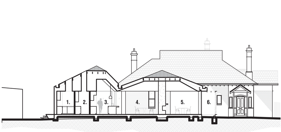 Matt Gibson's Shadow House extension stands in the shade of an Edwardian home