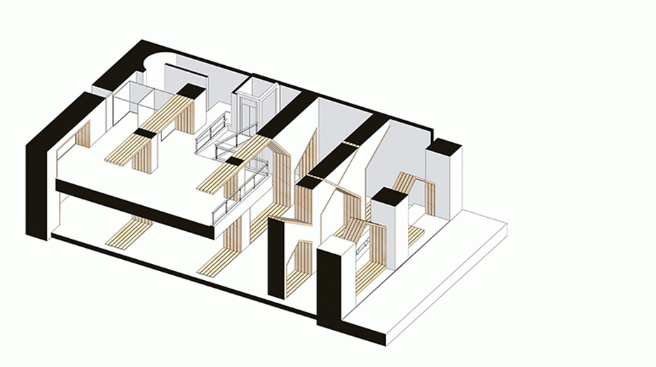Pauzarq adds house-shaped archways to Sketch concept store in Spain