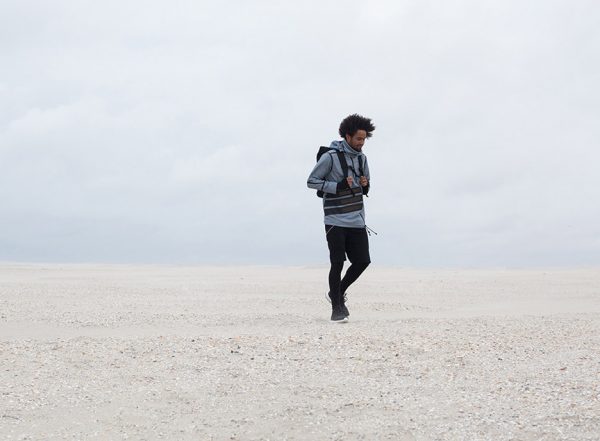 Pauline van Dongen designs solar-powered windbreaker for nature reserve guides