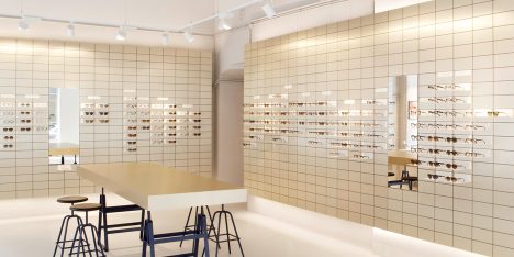 Viu eyewear creates gallery-like space for its Vienna flagship store