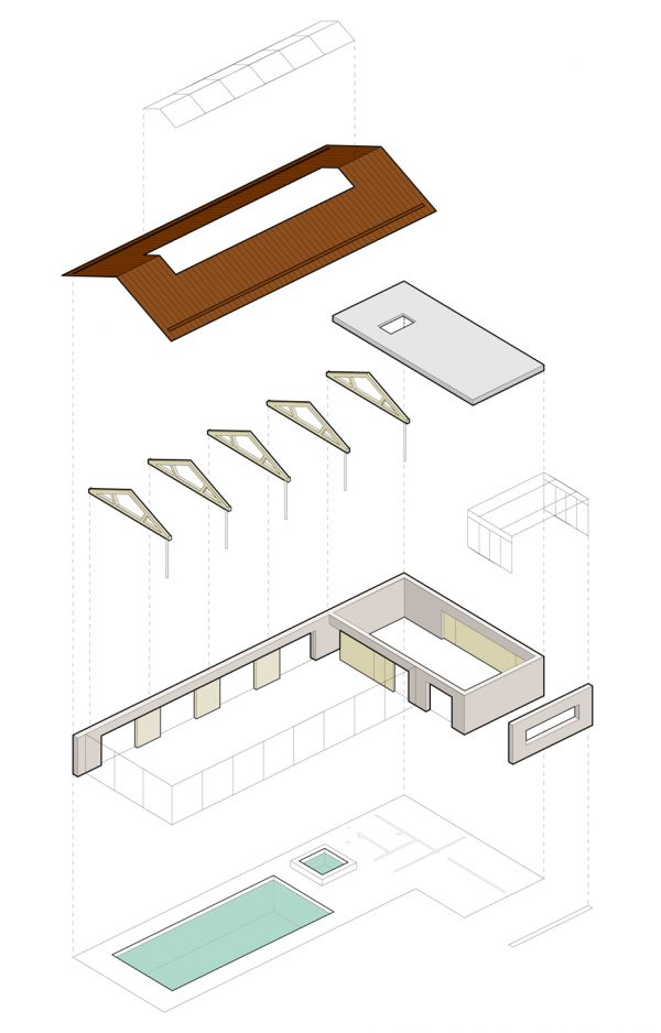 The Pool House in Haslemere by Re-Format