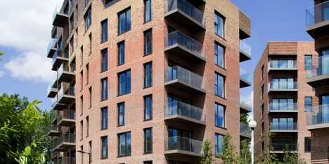 DRMM’s Trafalgar Place development features multi-hued brickwork and communal gardens