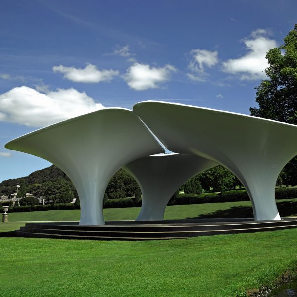 Sotheby's puts Zaha Hadid's Serpentine pavilion up for sale at Chatsworth House