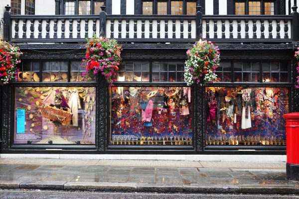 Liberty RIBA windows display 2016 with Architecture Social Club