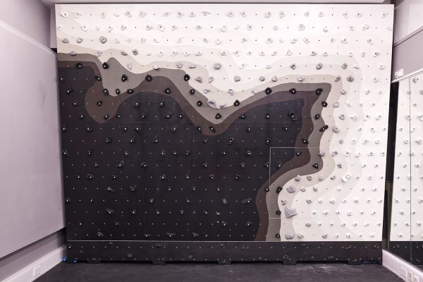 Patternity installs monochrome climbing wall inside London's Ace Hotel