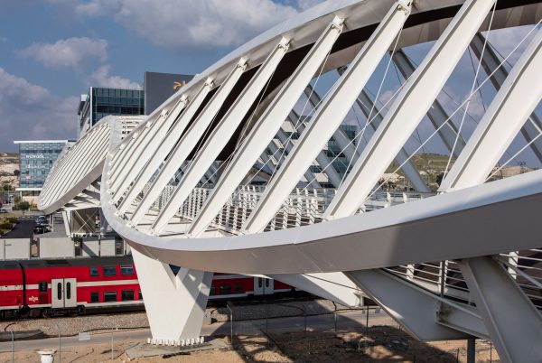 Beersheba station bridge in Israel is shaped like a pair of eyes