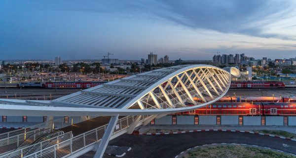 Beersheba station bridge in Israel is shaped like a pair of eyes