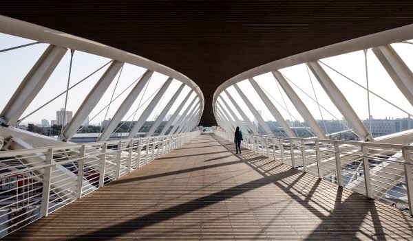 Beersheba station bridge in Israel is shaped like a pair of eyes