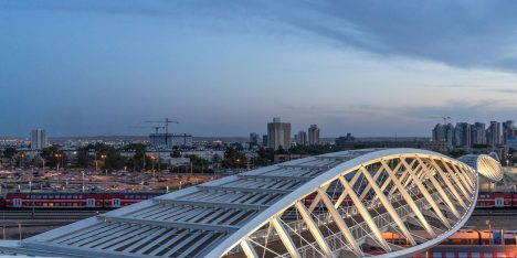 Beersheba station bridge in Israel is shaped like a pair of eyes