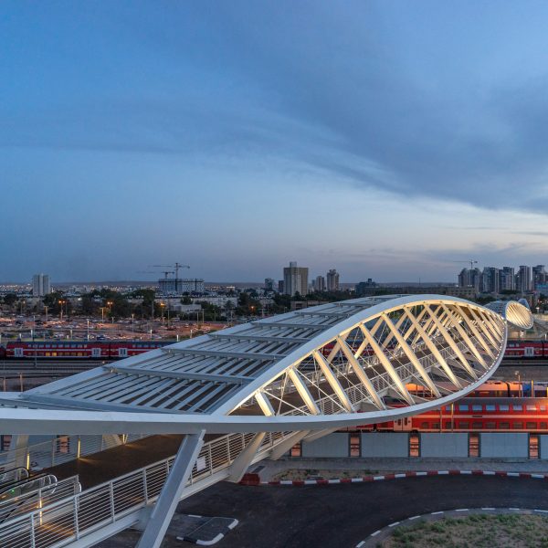 Beersheba station bridge in Israel is shaped like a pair of eyes