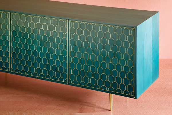 Bethan Gray bases brass-patterned tables on Omani architecture