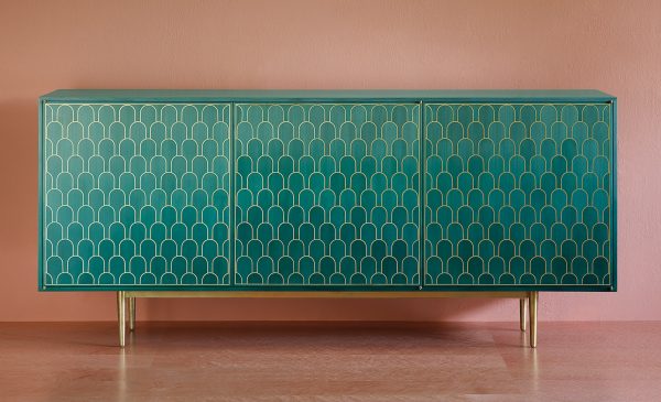Bethan Gray bases brass-patterned tables on Omani architecture