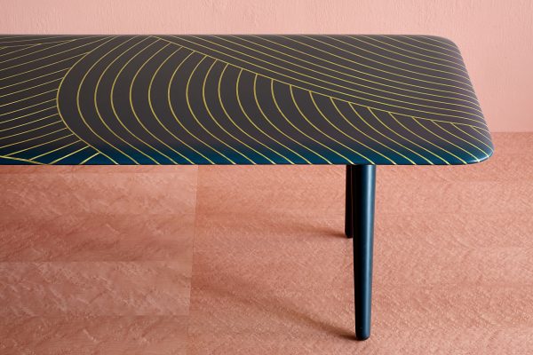 Bethan Gray bases brass-patterned tables on Omani architecture
