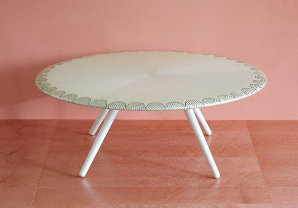 Bethan Gray bases brass-patterned tables on Omani architecture