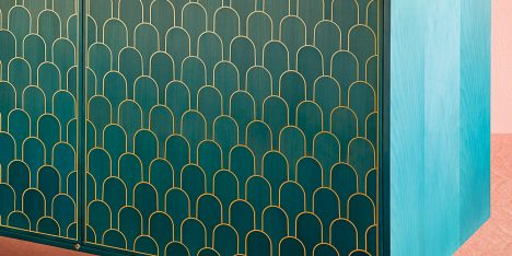 Bethan Gray bases brass-patterned tables on Omani architecture