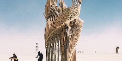 Tangential Dreams by Arthur Mamou-Mani at Burning Man 2016