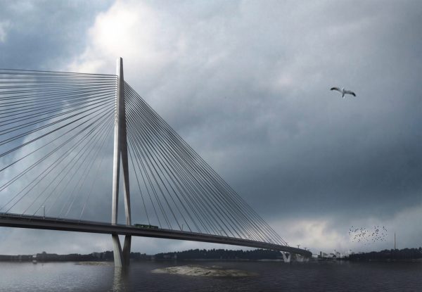 Knight Architects unveils design for Finland's longest bridge