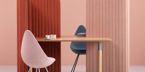 Note Design creates office divider for people working on the go
