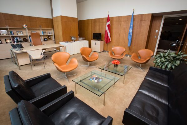 Fritz Hansen kits out UN president's office with mid-century Danish furniture