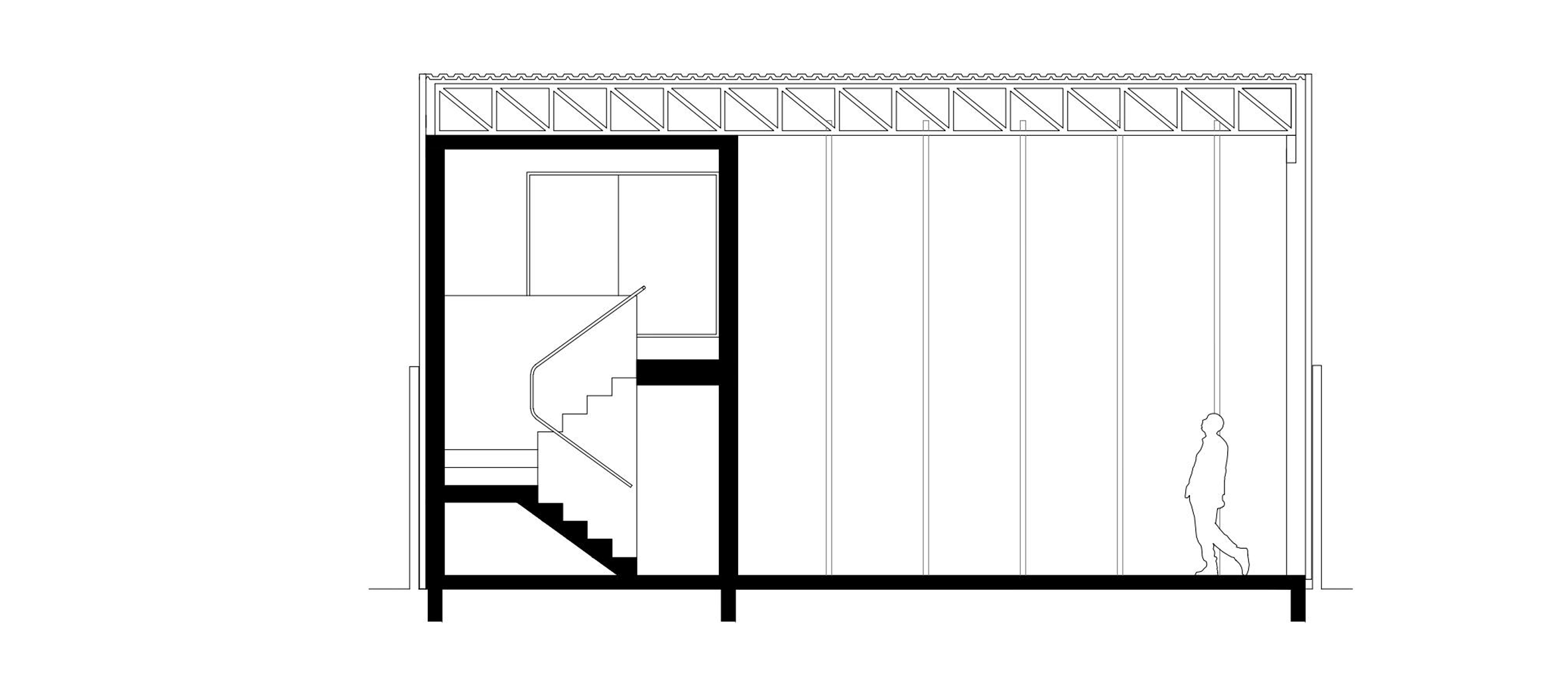 Alan Chu incorporates stage with giant doors into a home for a Brazilian actor