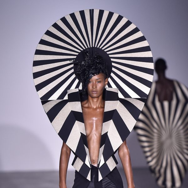 Gareth Pugh recreates sun motifs from opera costumes for Spring Summer 2017
