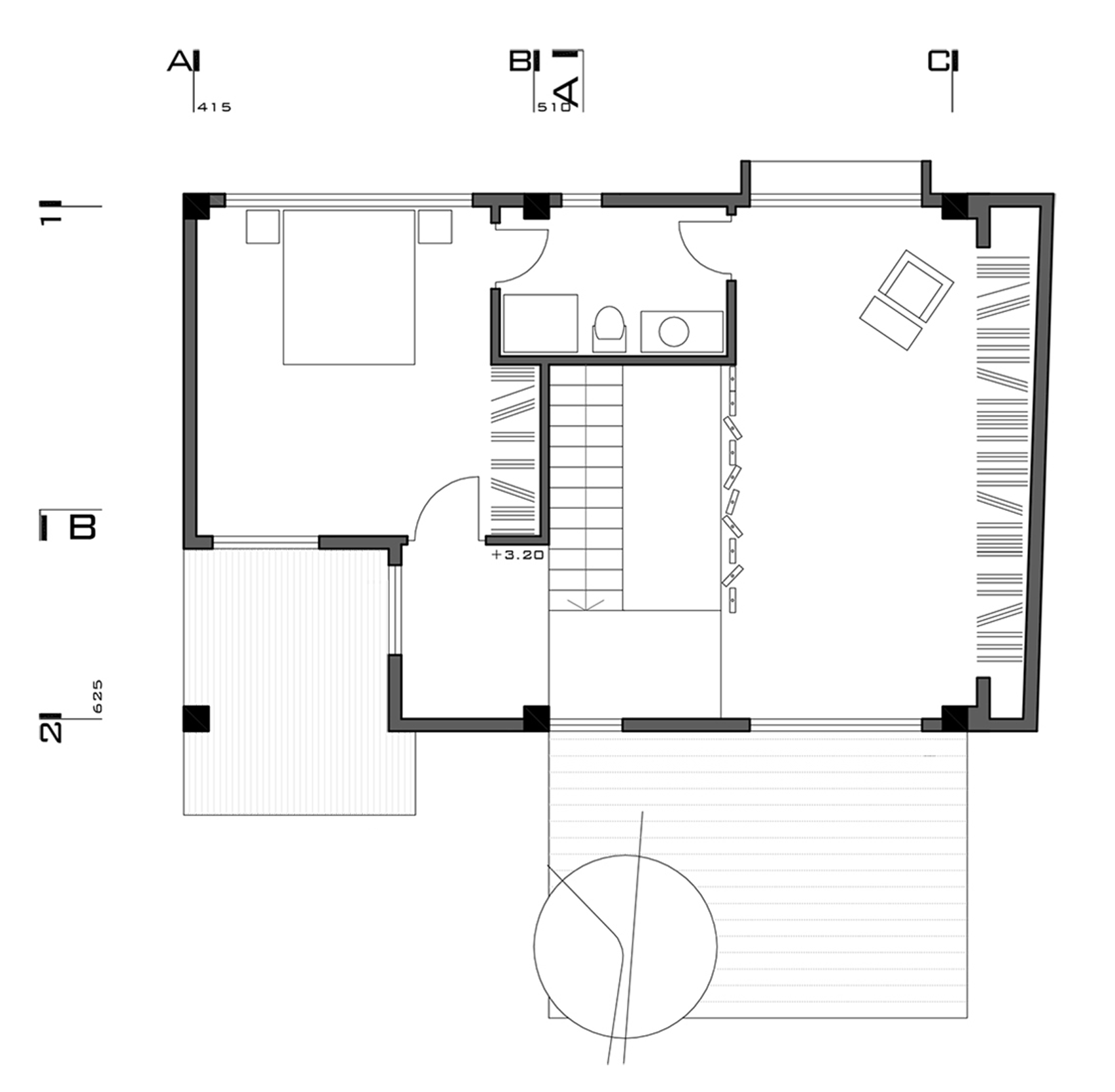 Iranian holiday home by RooyDaad Architects is black on the outside and white on the inside