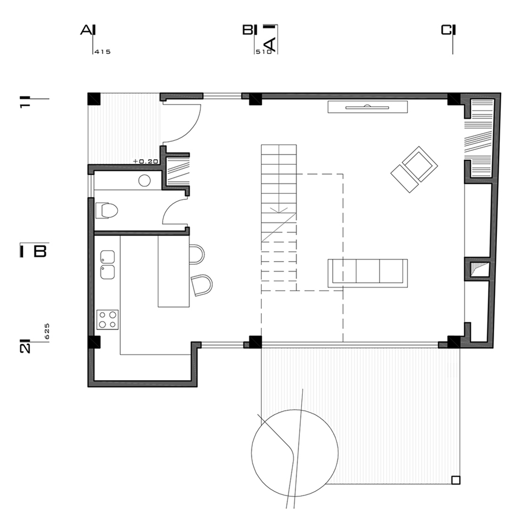 Iranian holiday home by RooyDaad Architects is black on the outside and white on the inside