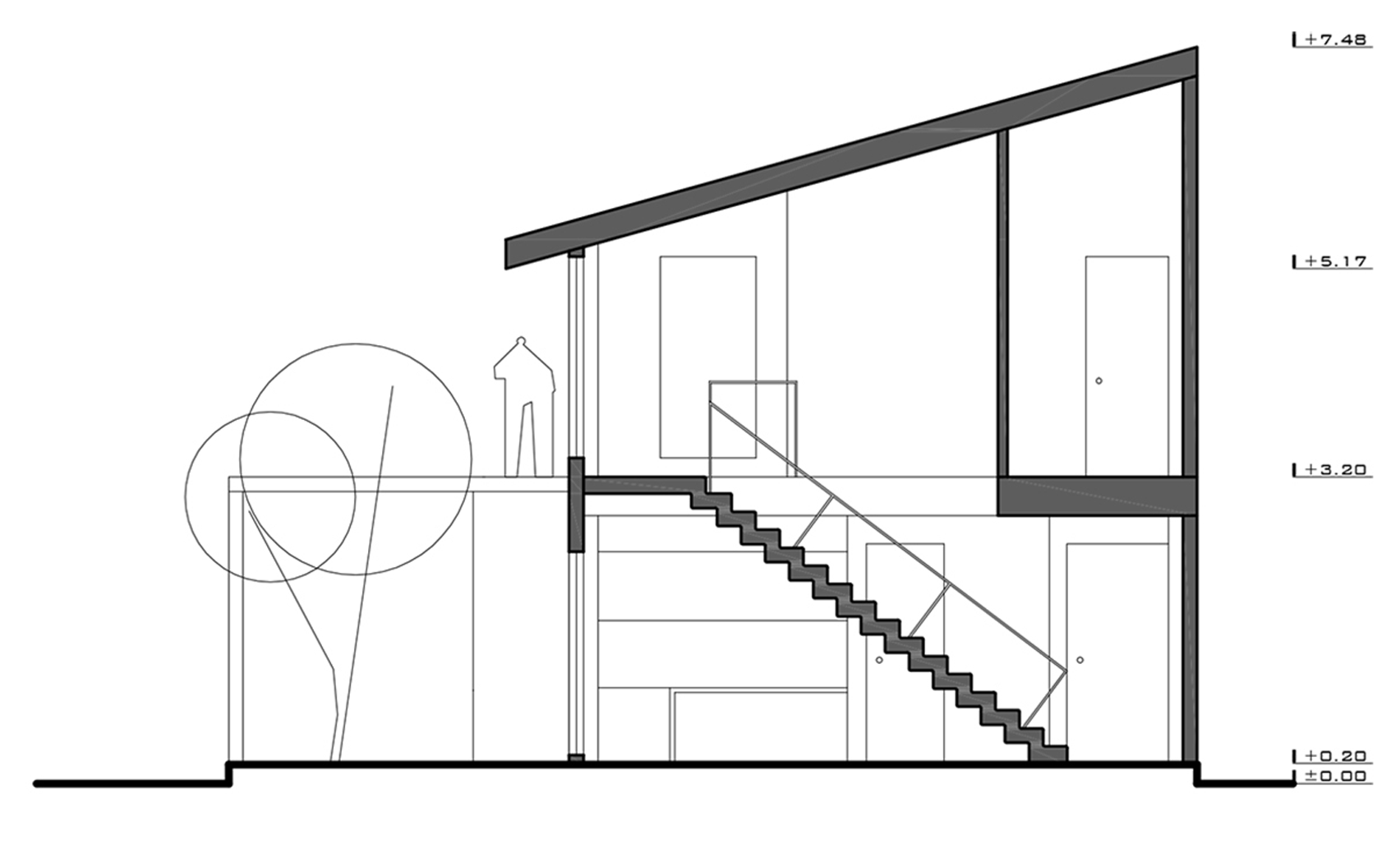Iranian holiday home by RooyDaad Architects is black on the outside and white on the inside