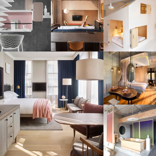 10 of the most popular hotel rooms on Dezeen’s Pinterest boards