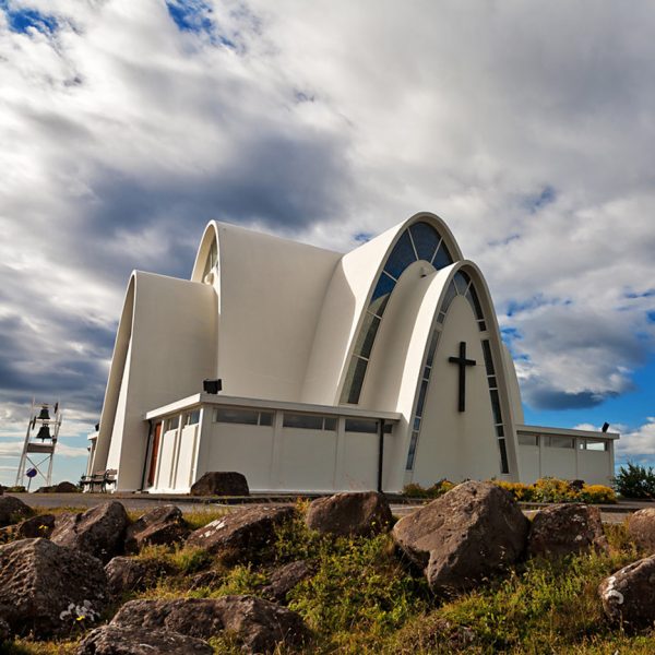 Kópavogskirkja by Hörður Bjarnason, 1962. Photo by Alessandro Grussu