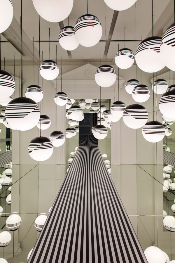 Lee Broom transforms London store into abstract Op Art installation