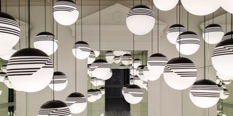 Lee Broom transforms London store into abstract Op Art installation