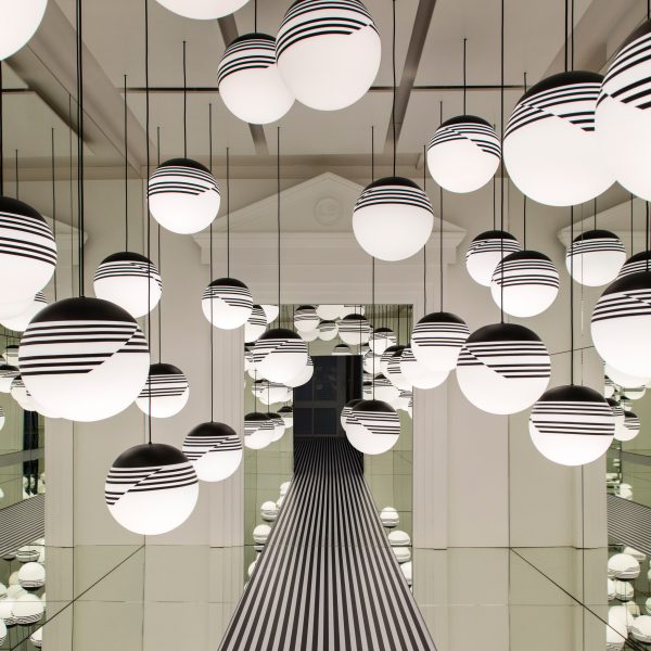 Lee Broom transforms London store into abstract Op Art installation