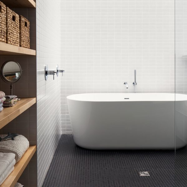 Maison de Gaspe features in Dezeen's Pinterest bathroom roundup