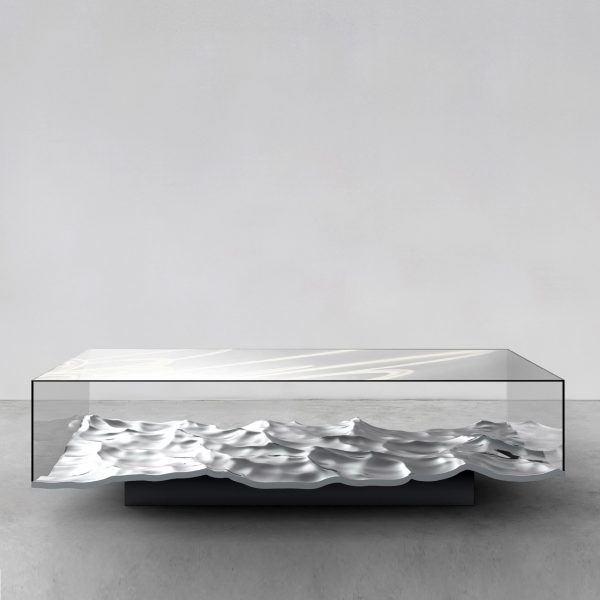 Mathieu Lehanneur's Spring exhibition includes new Liquid Marble tables