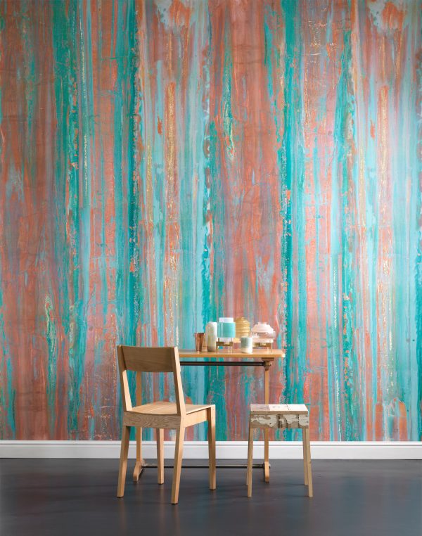 Piet Hein Eek designs oxidised copper wallpaper for NLXL Lab