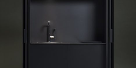Sanwa designs collection of compact kitchen units for small homes