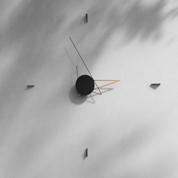 Poetic Lab's faceless Silo Clock uses lines and shadows to tell the time