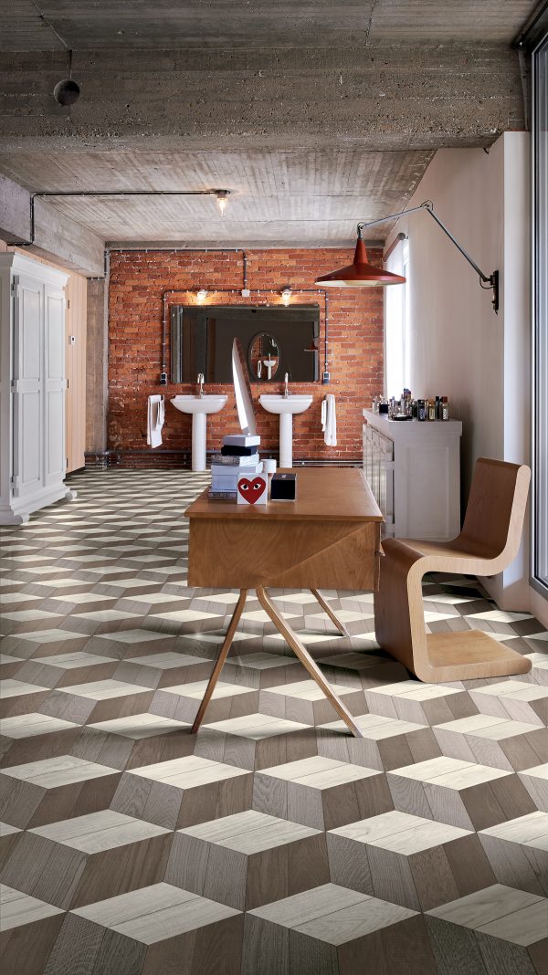 Studio Job engraves fossils in flooring for first parquet collection