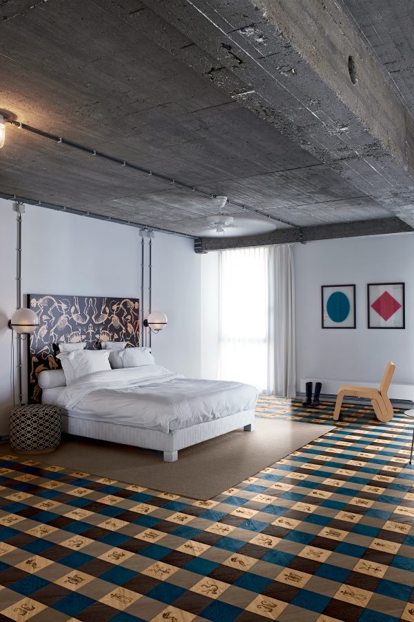 Studio Job engraves fossils in flooring for first parquet collection