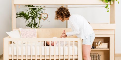 Teehee designs adjustable furniture that grows up as children do