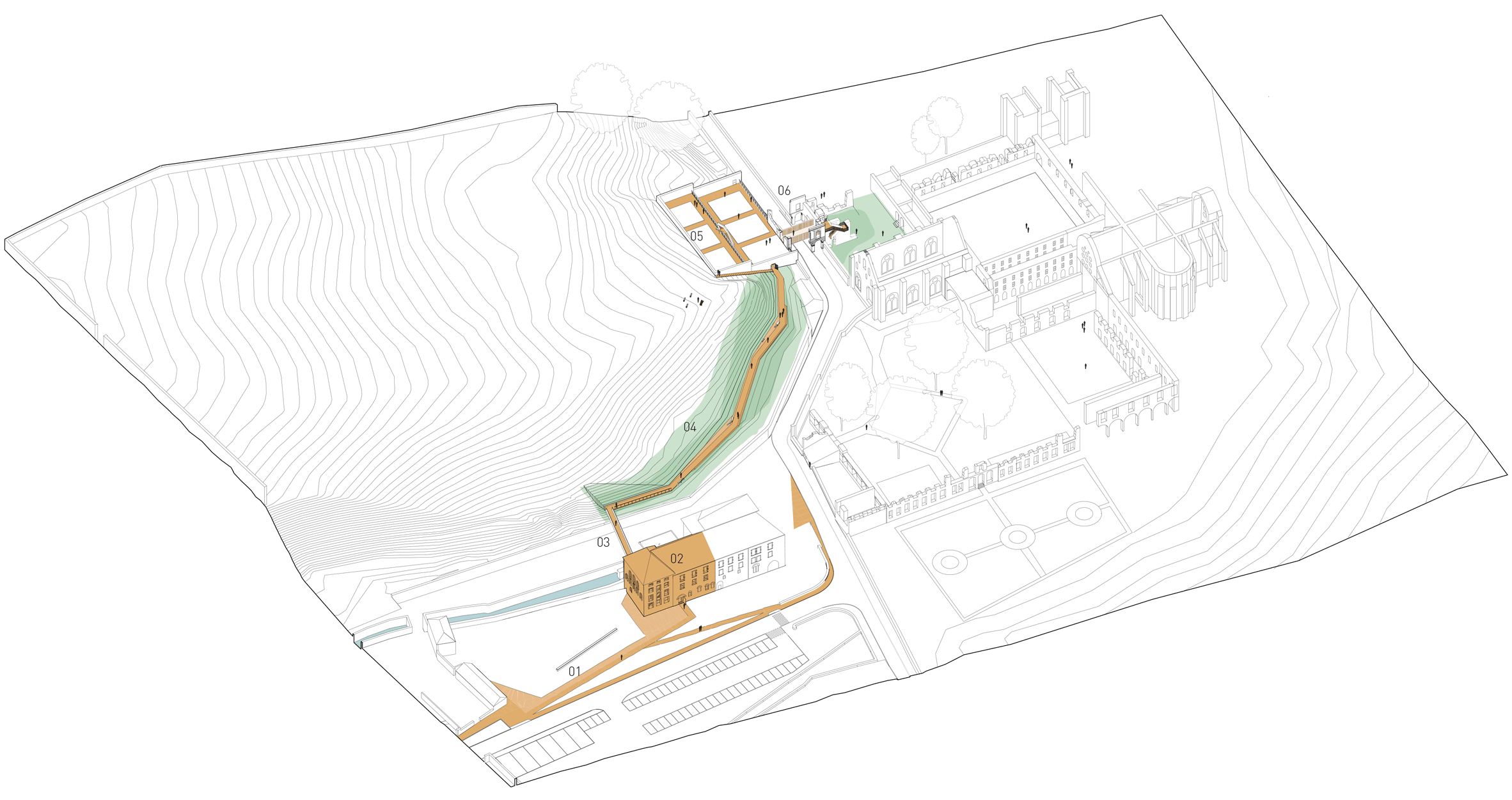 Villers Abbey Visitor Center in Belgium by Binario Architectes