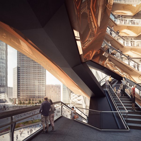 Heatherwick unveils staircase sculpture as "centrepiece" for New York’s Hudson Yards