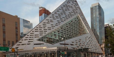 BIG’s Via 57 West “courtscraper” in Manhattan shown in new images