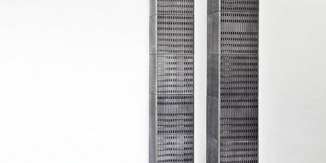World Trade Centre towers by Rolf Bruggink are designed to collapse