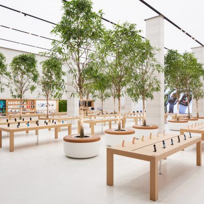 Apple unveils tree-filled Regent Street store by Foster + Partners